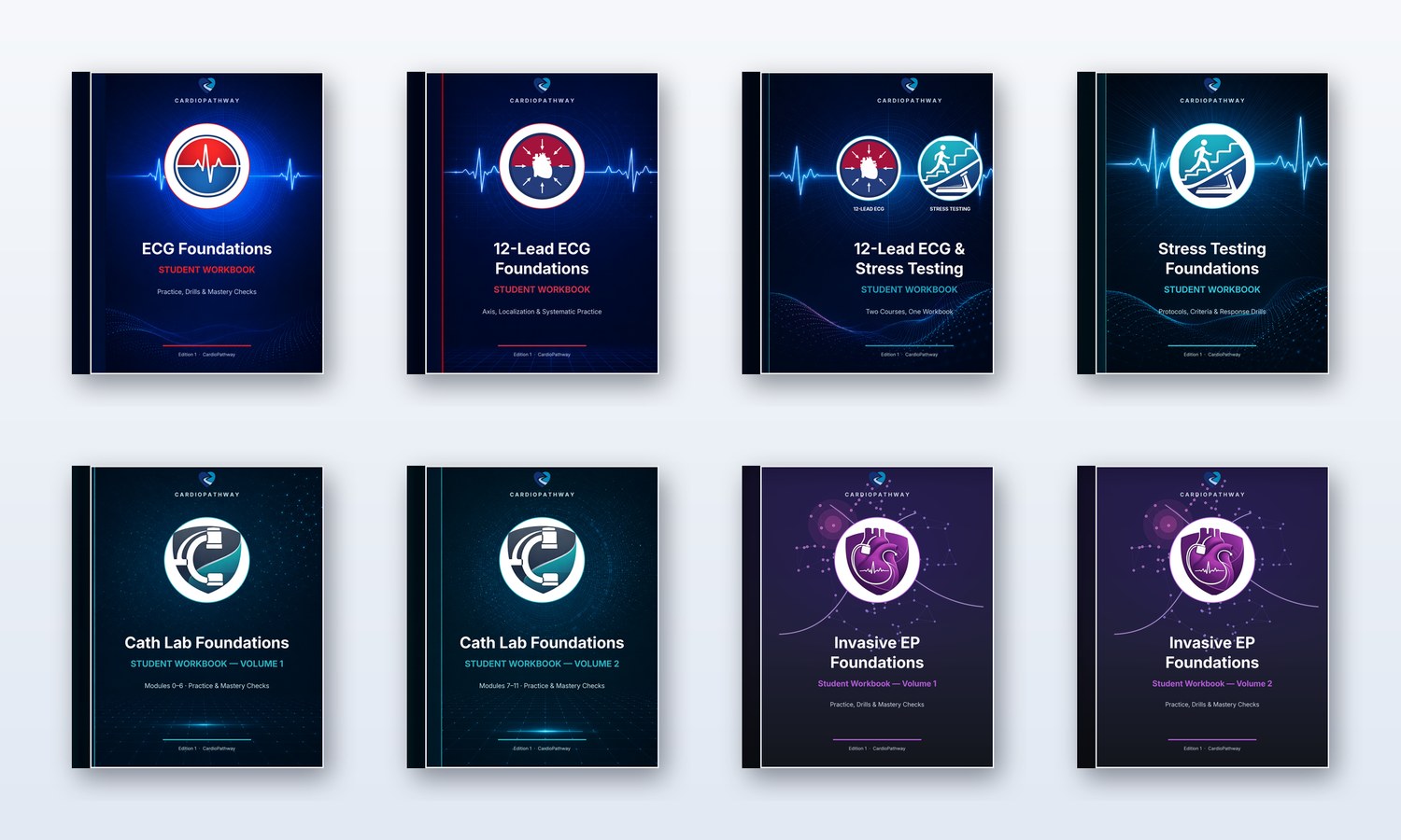 CardioPathway student workbooks — one for every course